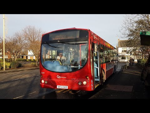 Journey on Route 9 | NK54NVD/5209 - Go North East: Scania L94UB/Wright Solar