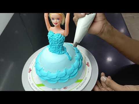 #cake #dollcakedecoration frozen doll cake