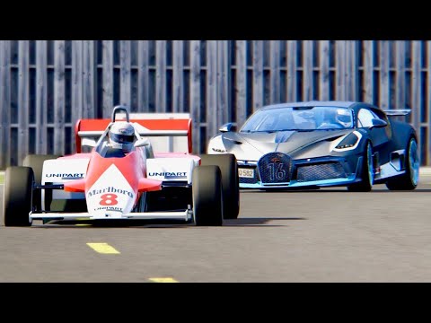 Bugatti Divo vs McLaren F1 1988 - Top Gear Track