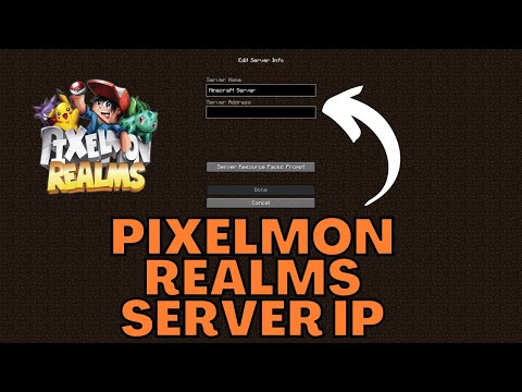 Minecraft Pixelmon Realms Server IP Address