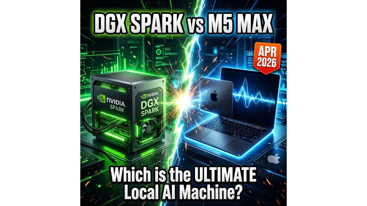 The $5K AI Machine That Changes Everything — DGX Spark vs Apple M5 Max