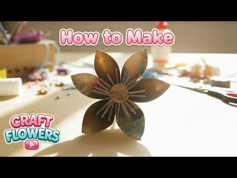 How to Make a Fancy Paper Flower 🌸✨