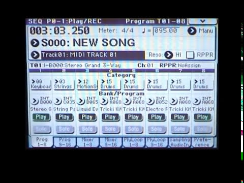 Korg M3 Video Tutorial - 36: (Track Edits - Measure Copy)