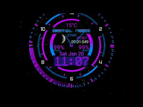 Digital Amethyst HUD Watch Fac video thumbnail