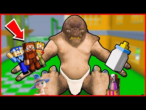 FAKİR VE ARKADAŞLARI KORKUNÇ DEVİ EVLAT EDİNDİ! 😂 - Minecraft