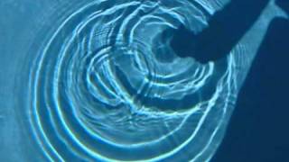 Slow motion water ripples