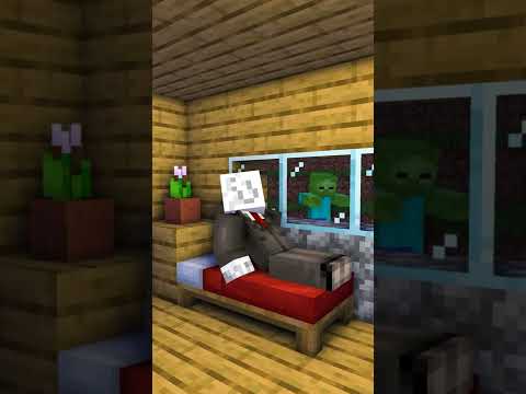 SE VEDI QUESTO ZOMBIE SU MINECRAFT... NON RIDERE!! #Shorts