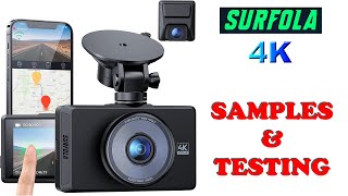2021 Review of Surfola 4K Dual Dash Camera. Testing and Samples