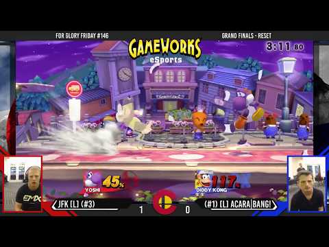 For Glory Friday #146 - JFK (Yoshi, R.O.B.) Vs. AcaRa|BANG! (Diddy Kong) - Grand Finals Set 2