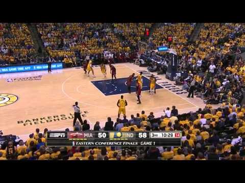 NBA Playoffs: Paul George vs Miami Heat 2014.05.18 (Round 3 - Game 1)