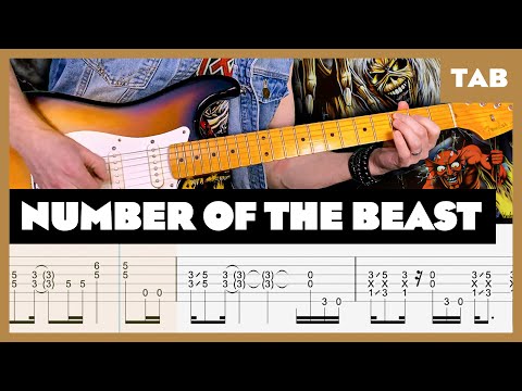 Iron Maiden - Number of the Beast - Guitar Tab | Lesson | Cover | Tutorial