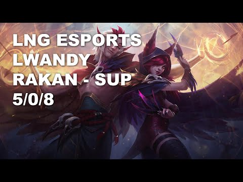 LNG Esports lwandy Sup Rakan vs Pyke - KR Grandmaster Patch 10.8