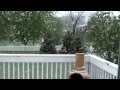 Winter in Summer in IL? Snow falls in Chicago Illinois Suburb on May 16th 2014, and it's sticking!
