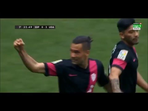 Gol de Quique González en el SD Ponferradina 1-3 UD Almería con Commentario UDA radio!!