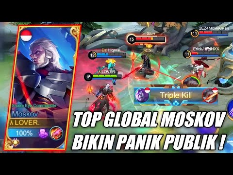TOP GLOBAL MOSKOV BIKIN PUBLIK INI GK BISA KABUR DAN TERBANTAI !!- MOBILE LEGENDS