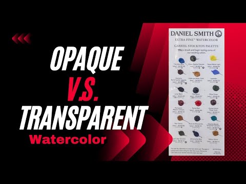 Transparent VS Opaque Watercolor? #watercolor