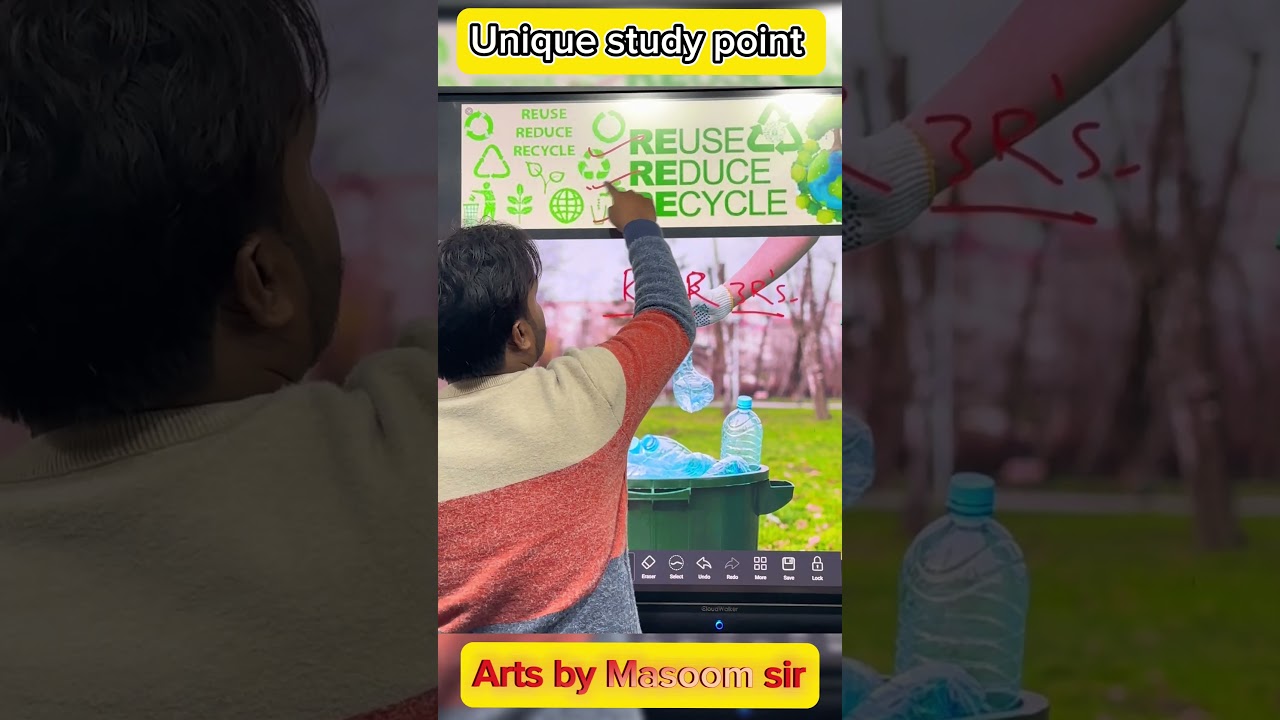 Reduce, Reuse, Recycle Kya hota hai. (ARTS BY MASOOM SIR)