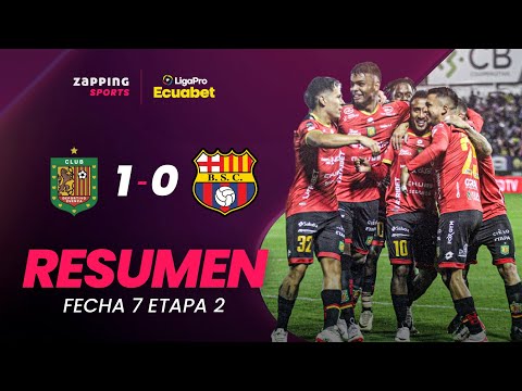 Deportivo Cuenca 1 - 0 Barcelona SC / Resumen Fecha 7 / 2da Etapa / LigaPro Ecuabet