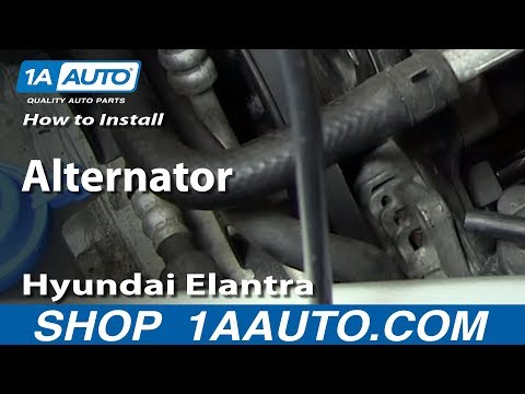 How To Replace Alternator 01-06 Hyundai Elantra