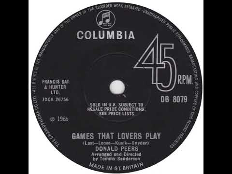 UK New Entry 1966 (415) Donald Peers - Games That Lovers Play