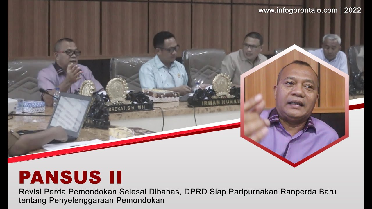 Revisi Perda Pemondokan Selesai Dibahas, DPRD Kota Gorontalo Siap Paripurnakan