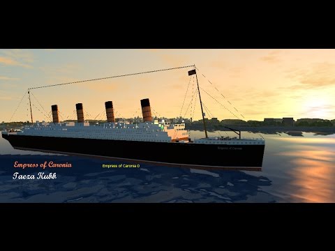 Empress of Caronia Last four funnels ship-เอมเพรซออฟคาร์โรเนีย เริือปล่องไฟ4ปล่องลำสุดท้าย