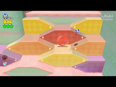 Super Mario 3D World (Switch) 2-5 Itemless Speedrun - Time: 26 (Former WR)