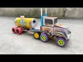 How To Make Matchbox Tractor With Trolley DIY Matchbox Truck Using DC Motor