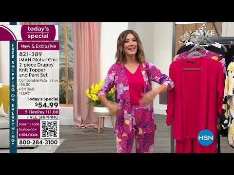 HSN | IMAN Global Chic Fashions 04.01.2023 - 09 PM