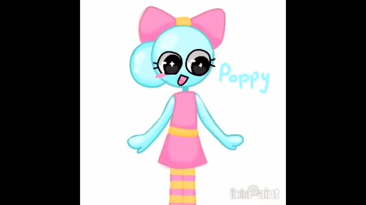 What Made  Her EXTRA CUTE?! 🩵💗 #shorts #youtubeshorts#Poppy #Drawing #digitalart