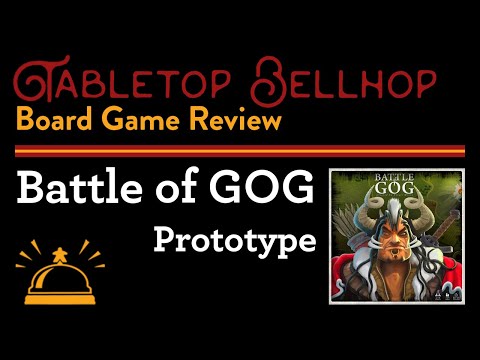 Prototype Review Battle of GOG. A light abstract strategy, resource driven, wargame on Kickstarter.