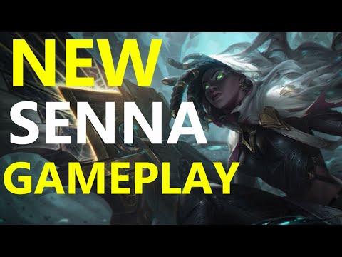 NEW SENNA LEAGUE OF LEGENDS GAMEPLAY SUPPORT AND LUCAIN BOTLANE!