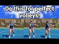 How to hit a forehand volley