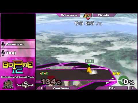 BoPME 12 Melee - Voorhese (Pikachu/Fox) vs. Rik (Falco) Winners Finals