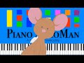 CBeebies Angelmouse Theme Song Slow Easy Medium Piano Tutorial 4K
