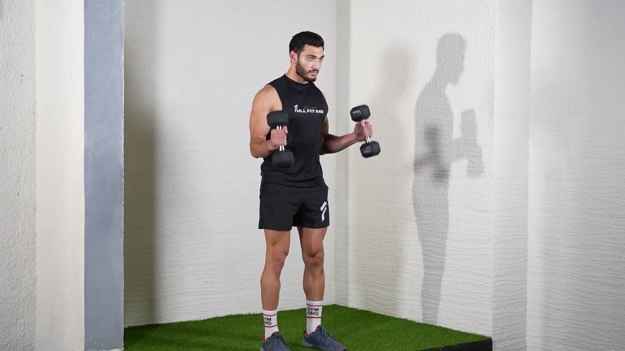 Standing Dumbbell Hammer Curls exercise thumbnail