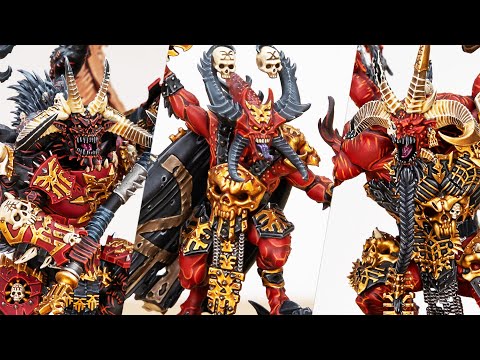We painted a 2,250 points KHORNE DAEMONS army! | Warhammer 40k Army Painting Showcase