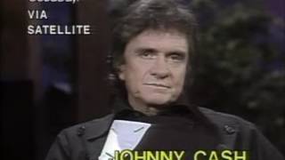 Johnny Cash talks about his drug use, his father&#39;s death, June Carter, and he sings for us!