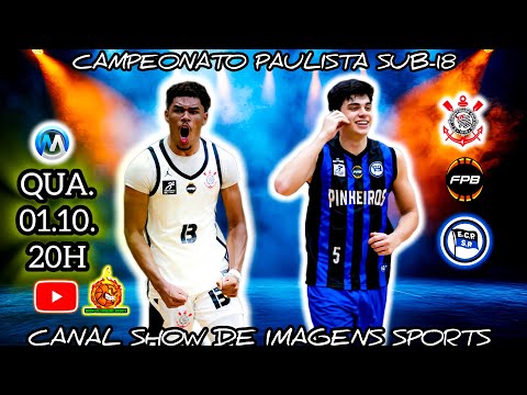 #AOVIVO - CAMPEONATO PAULISTA U18 CORINTHIANS (92) X (63) PINHEIROS - 01.10.25