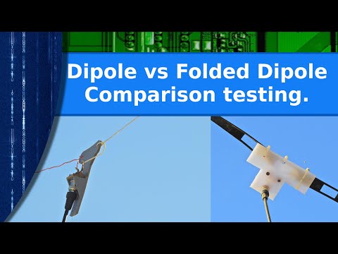 Ham Radio - Comparing a folded dipole to a regular dipole.