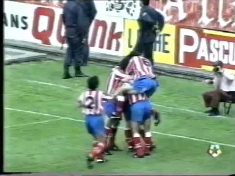 1990 - 91 At. Madrid 3 - Logroñes 0. Golazo de Alfredo