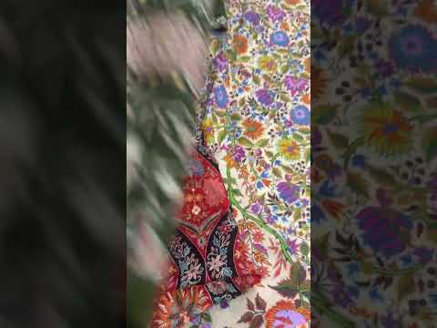  Pure Pashmina Hand Embroidered Ladies Shawl
