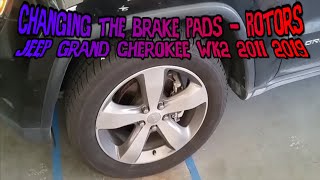 How to change the brake pads on a Jeep Grand Cherokee WK2 2011 2019
