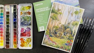 Lightwish Landscape Adult Coloring Book for WATERCOLOR! - 388