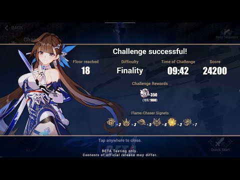 [Honkai Impact 3 Beta 6.1] Sushang Jade Knight Finality ER Bolt Slash Build