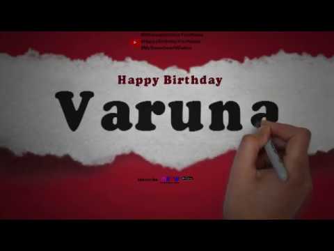 Happy Birthday Varuna | Whatsapp Status Varuna