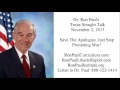 Ron Paul's Texas Straight Talk 11/2/15: Save The ...