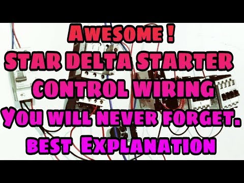 Star Delta Starter Control wiring || star delta starter in hindi || Electrical Engineering Video