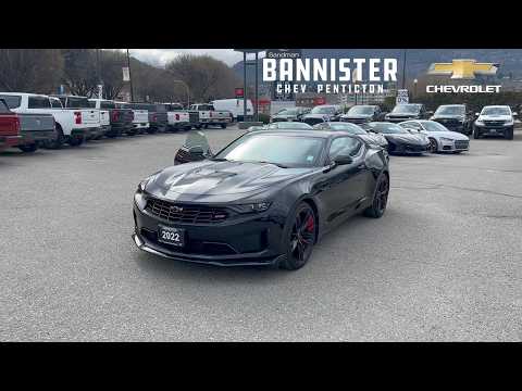 2022 Chevrolet Camaro 2dr Coupe LT1 in Black for sale at Bannister Chevrolet Penticton in Penticton, BC