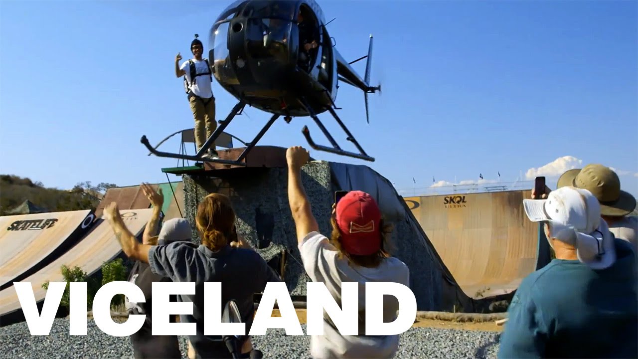 Clive Dixon hace un 'drop in' desde un helicóptero